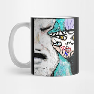 Woman Of Many Faces, Mask Mug